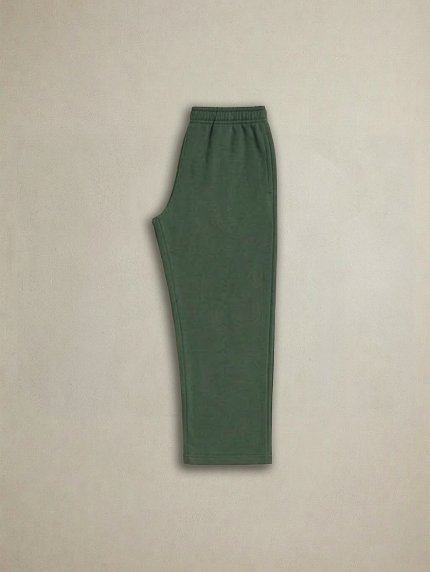 Premium Straight-Leg terry trousers – Comfort Fit