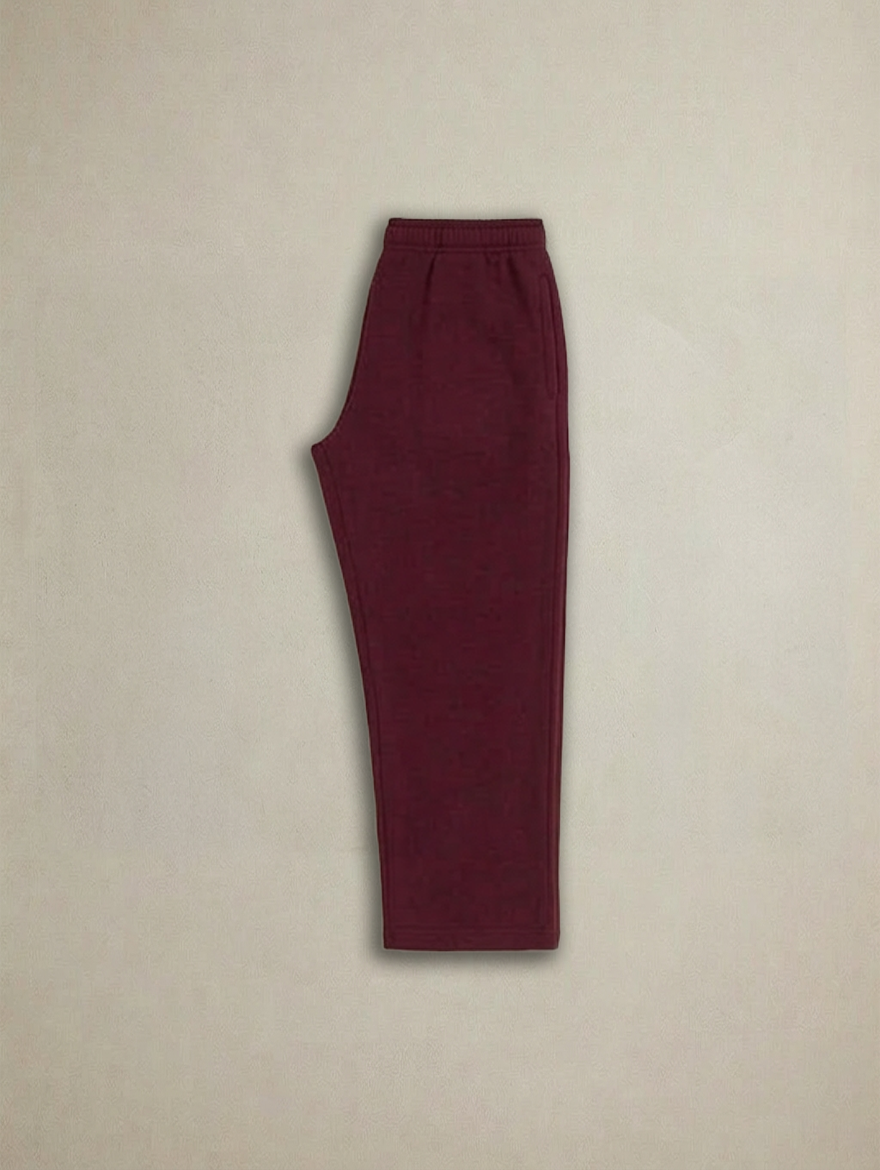 Premium Straight-Leg terry trousers – Comfort Fit