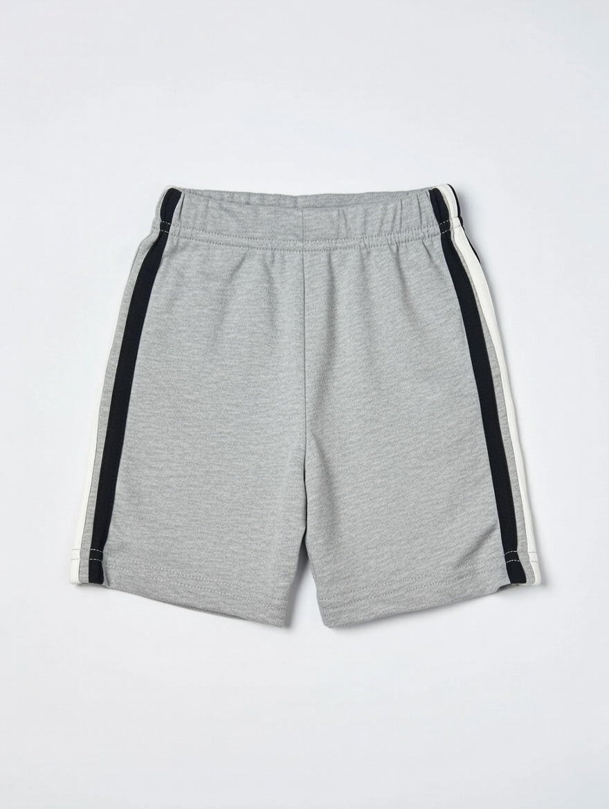 Toddler Boys Athletic Shorts | Cotton Side Stripe Shorts For Babies