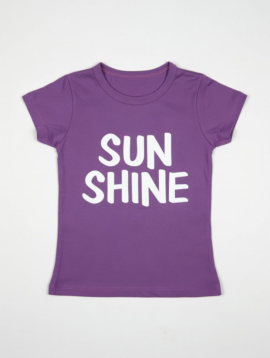 Baby girl Sunshine Graphic T-Shirt | Soft Cotton Short Sleeve Tee for kids