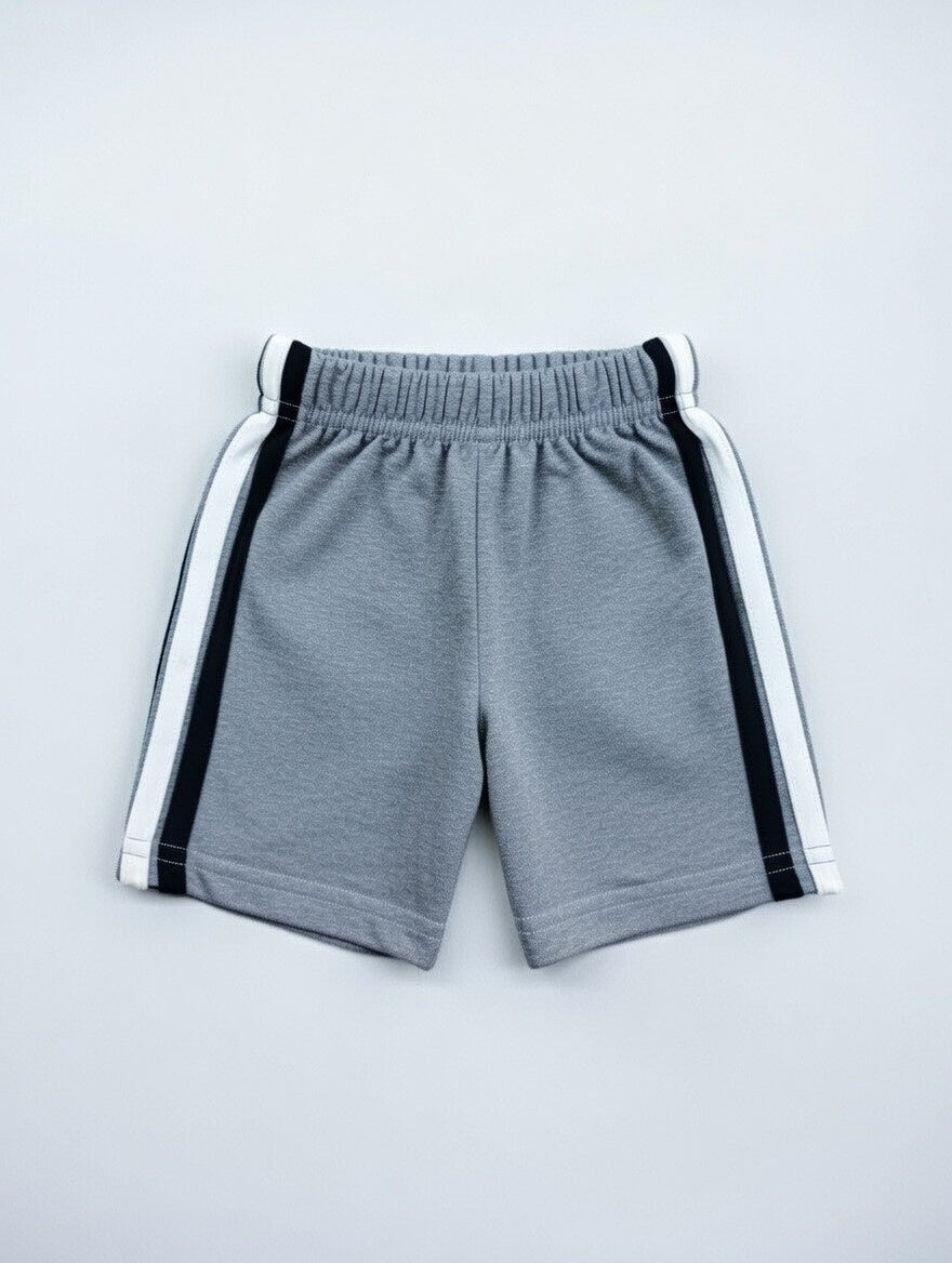 Toddler Boys Athletic Shorts | Cotton Side Stripe Shorts For Babies