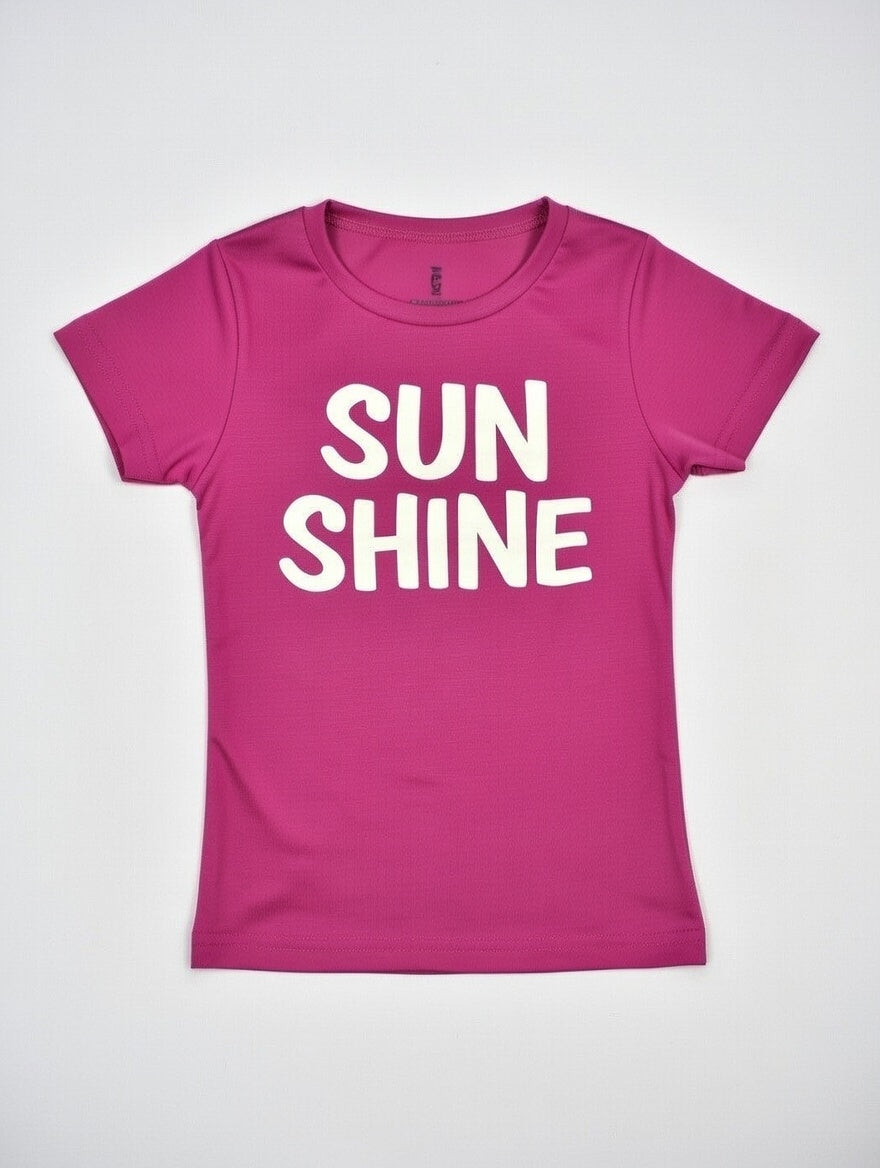 Baby girl Sunshine Graphic T-Shirt | Soft Cotton Short Sleeve Tee for kids